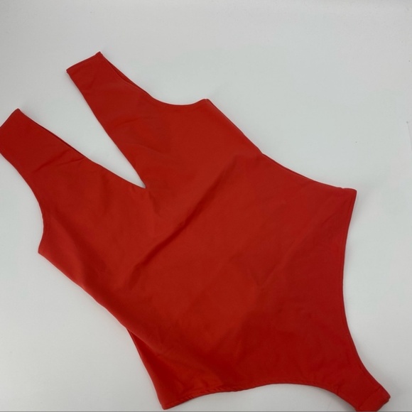 Free People | Keep it Sleek Bodysuit in Pink Poinsettia | Small New with Tag - Picture 5 of 10